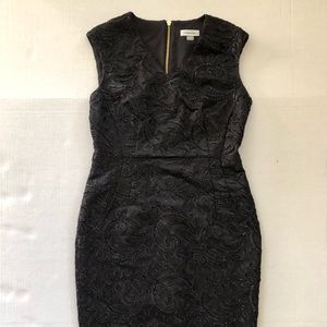 NWOT Calvin Klein black sequin cocktail dress.